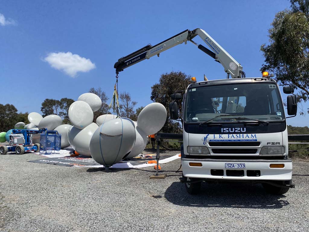sculpture installation